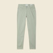 Pantalon skinny push-up 7/8ème vert olive femme