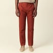 Pantalon chino marron cognac homme