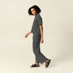 Polo manches courtes noir femme