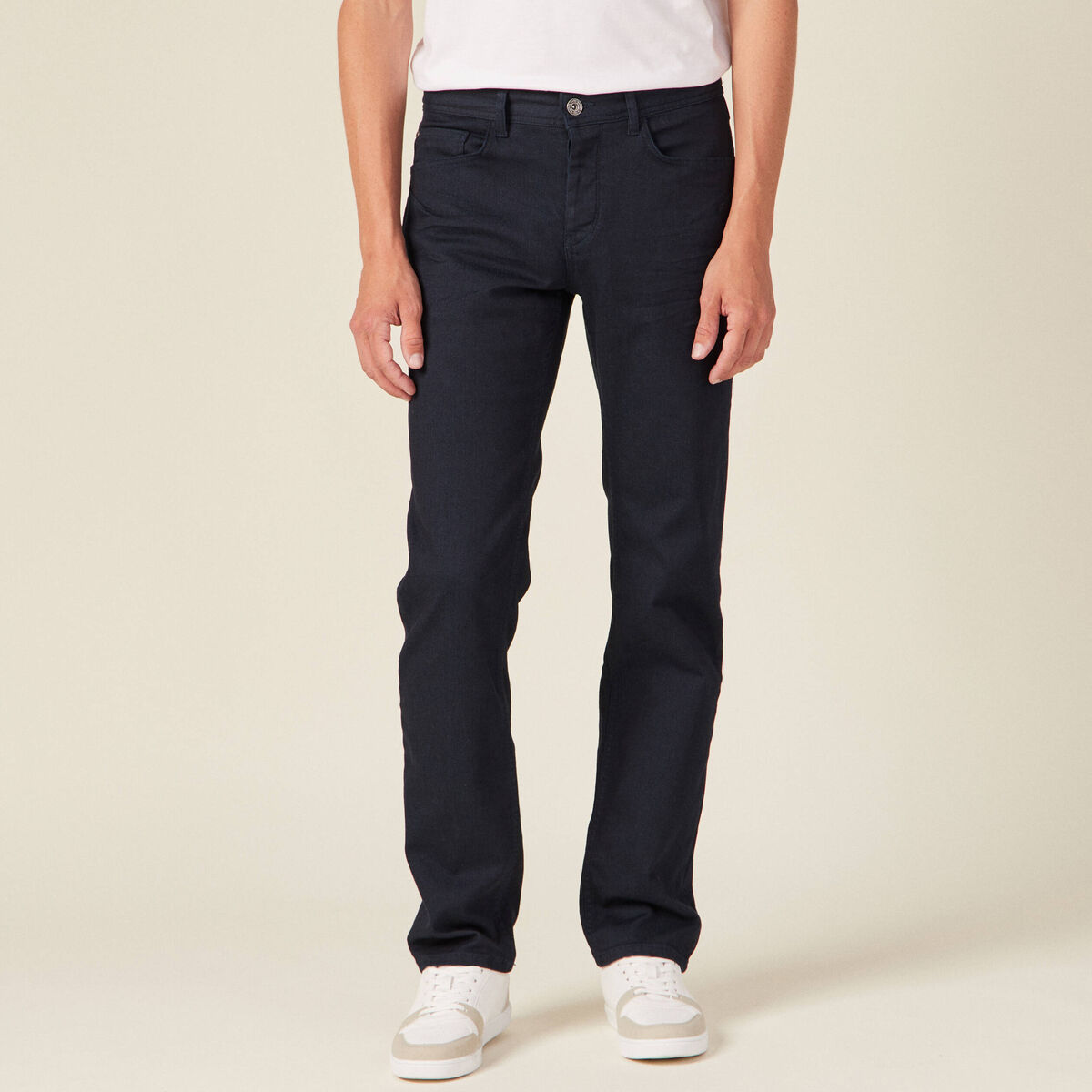 Jeans regular denim brut homme