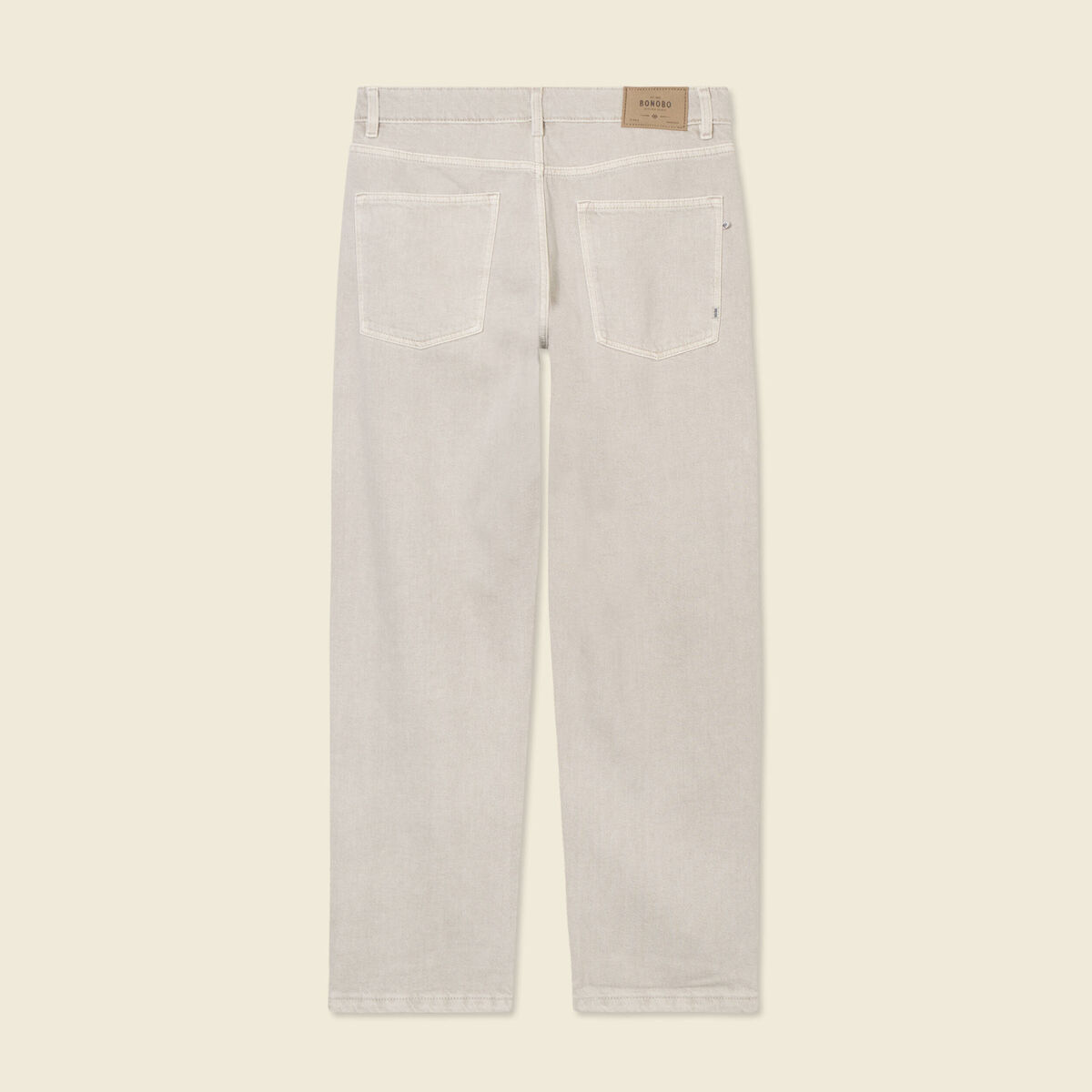 Jeans large 5 poches denim snow gris homme