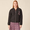 Veste bomber éco-responsable noir femme