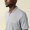 Polo manches courtes gris fonc&eacute; homme