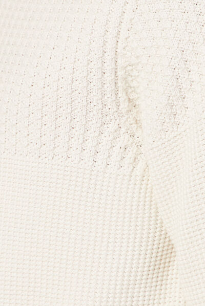 Pull manches longues ecru homme