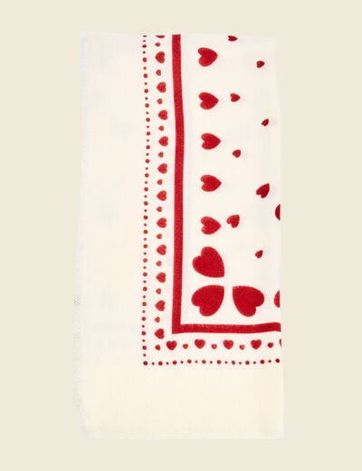 &Eacute;charpe ecru femme