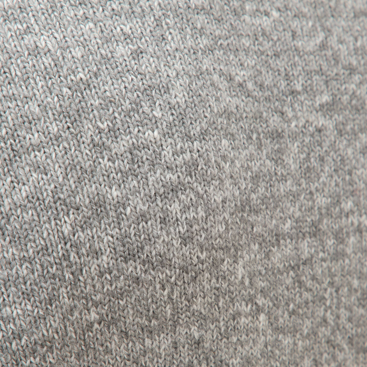 Pull droit tweed manches longues gris homme