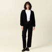 Gilet manches longues noir femme