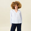 Blouse manches longues bleu ciel femme