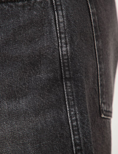 Bermuda en jean coton denim snow noir homme
