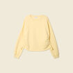 Sweat manches longues jaune clair femme