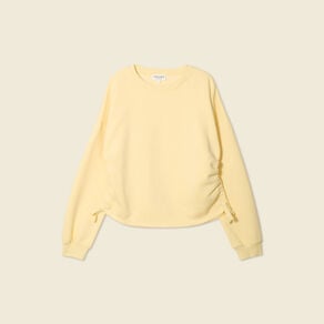sweat manches longues jaune clair femme Sweat manches longues jaune clair femme