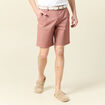 Bermuda droit chino ceinture marron cognac homme