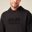 Sweat oversize à capuche noir homme