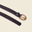 Ceinture embossée noir femme