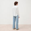 Blouse manches longues bleu femme