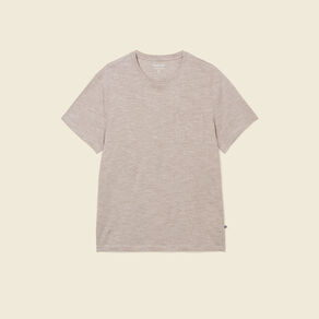 T-shirt manches courtes marron foncé homme