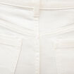 Jeans large taille haute denim blanc femme
