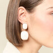 Boucles d'oreilles ivoire femme