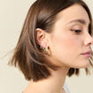 Boucles d'oreilles créoles couleur or femme