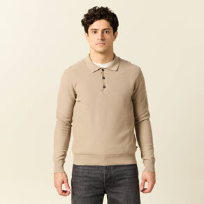 polo manches longues gris homme Polo manches longues gris homme