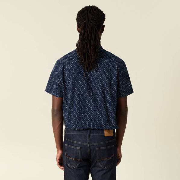 chemise manches courtes bleu marine homme Chemise manches courtes bleu marine homme