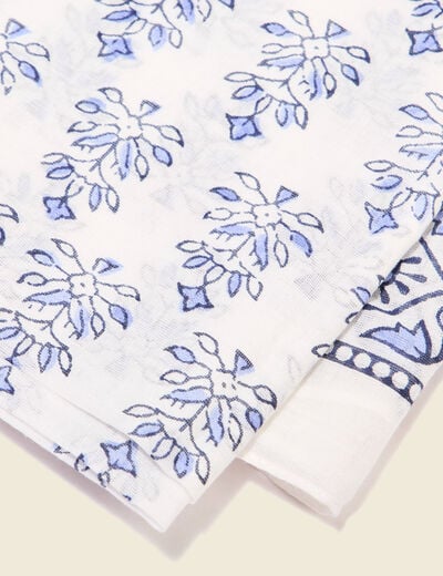 Foulard bleu femme
