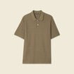Polo manches courtes vert kaki homme
