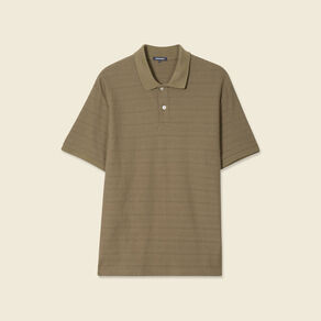 Polo manches courtes vert kaki homme
