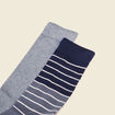 Lot 2 paires chaussettes vert foncé homme
