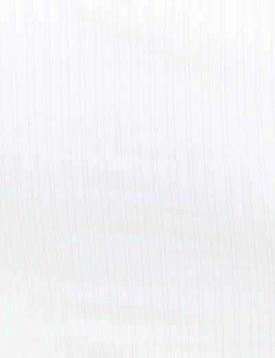 D&eacute;bardeur 2 en 1 avec brassi&egrave;re int&eacute;gr&eacute;e blanc femme
