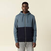 Sweat zipp&eacute; &agrave; capuche vert fonc&eacute; homme