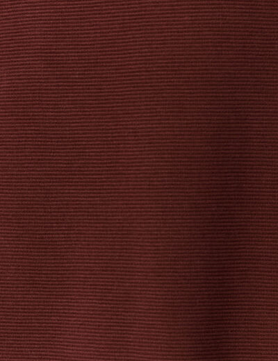 T-shirt manches longues bordeaux homme