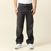 Jeans large relaxed denim snow noir homme