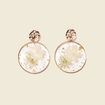 Boucles d'oreilles pendantes couleur or femme