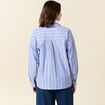 Chemise éco-responsable bleu clair femme