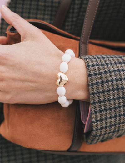 Bracelet blanc femme