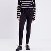 Pantalon jegging taille haute noir femme