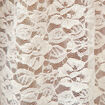 Blouse droite en dentelle ecru femme