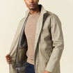 Trench mi-long col montant vert kaki homme