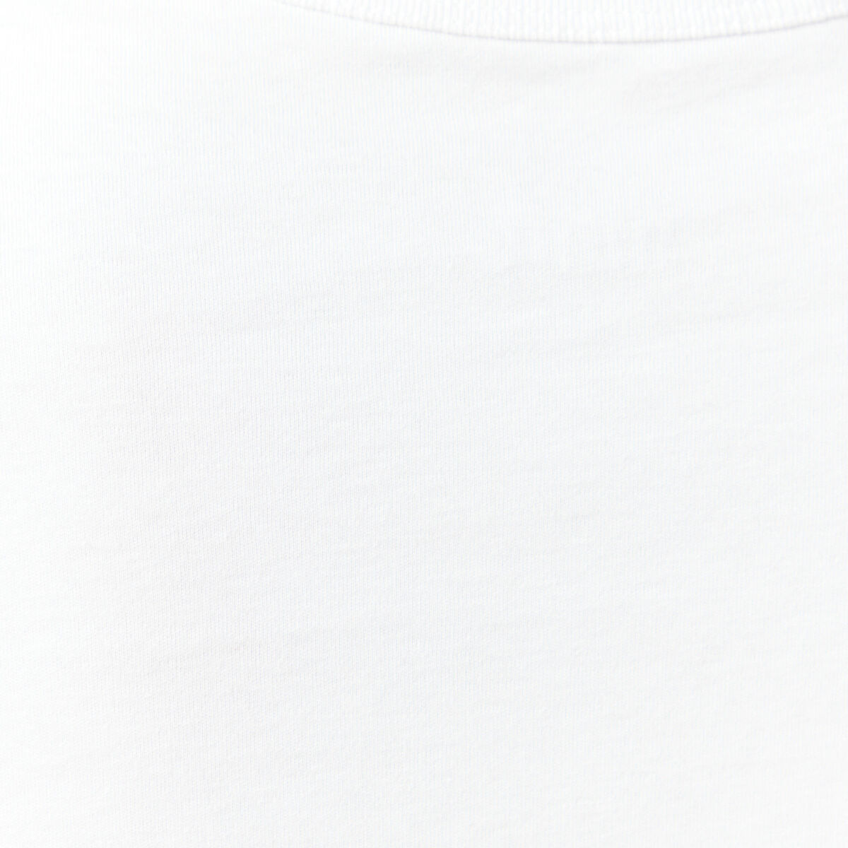 T-shirt en coton manches longues blanc femme