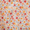 Blouse droite en coton manches courtes orange fonc&eacute; femme