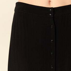 jupe longue evasee noir femme Jupe longue évasée noir femme