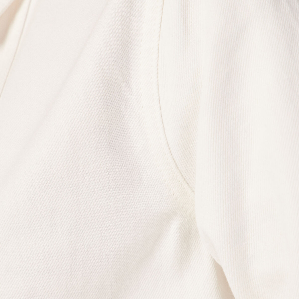 Surchemise droite boutonnée ecru femme