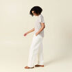 T-shirt manches courtes blanc femme