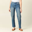 Jeans straight denim dirty femme