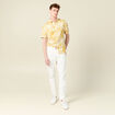 Chemise éco-responsable jaune foncé homme