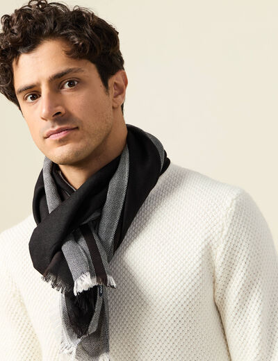 Foulard noir homme
