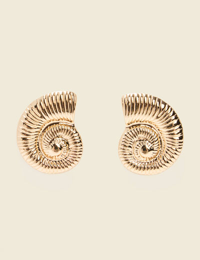 Boucles d'oreilles couleur or femme