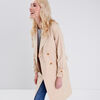 Trench droit ceinture beige femme
