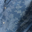 Chemise en coton manches longues bleu marine homme